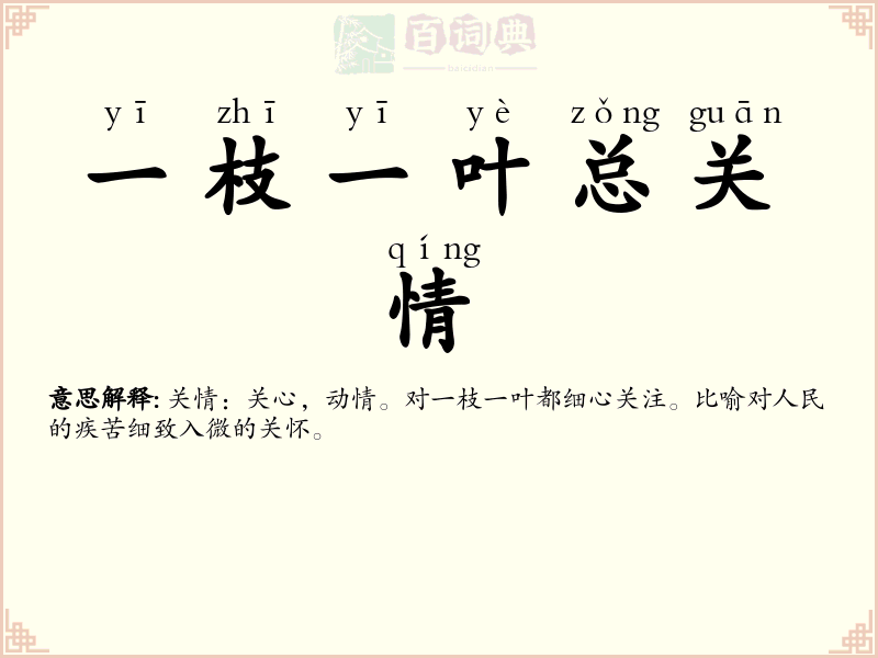 一枝一叶总关情