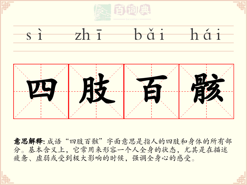 四肢百骸