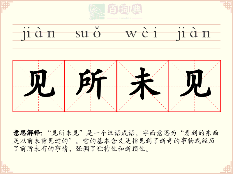 见所未见