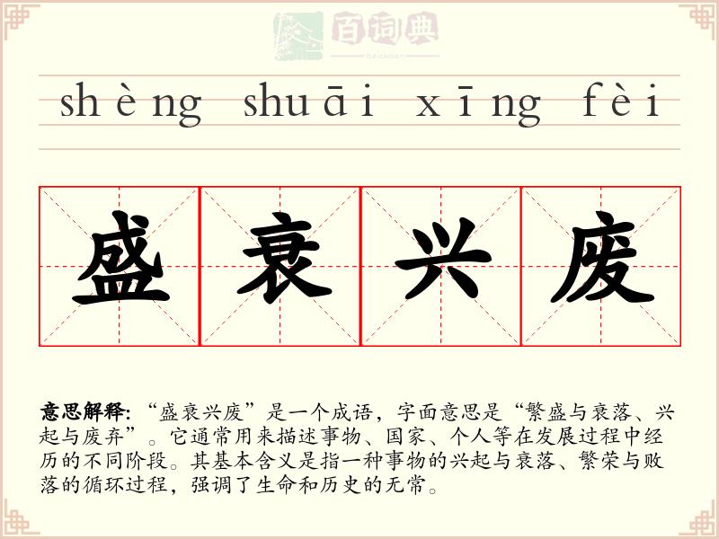 盛衰兴废