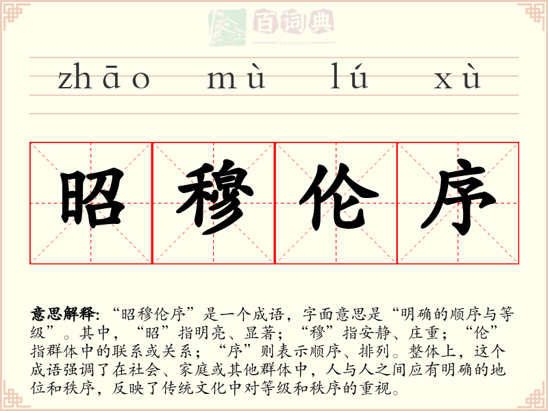 昭穆伦序