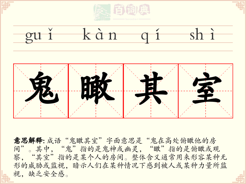 鬼瞰其室