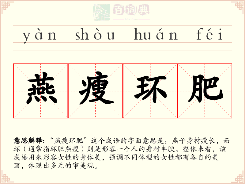 燕瘦环肥