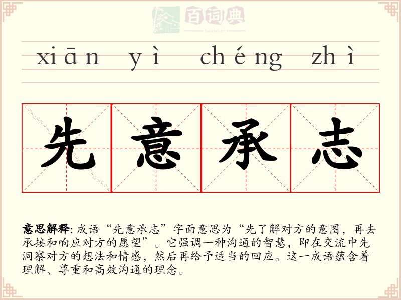 先意承志