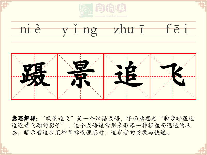 蹑景追飞