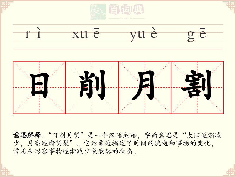 日削月割