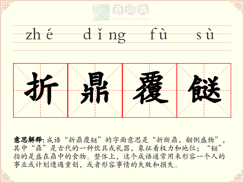 折鼎覆餸