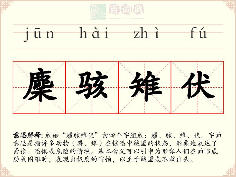 麇骇雉伏
