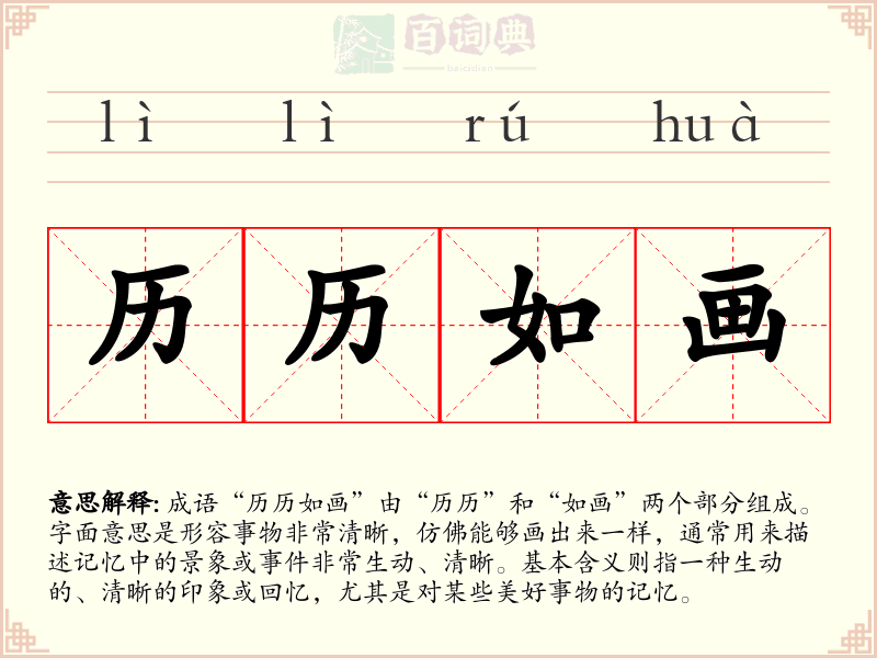 历历如画