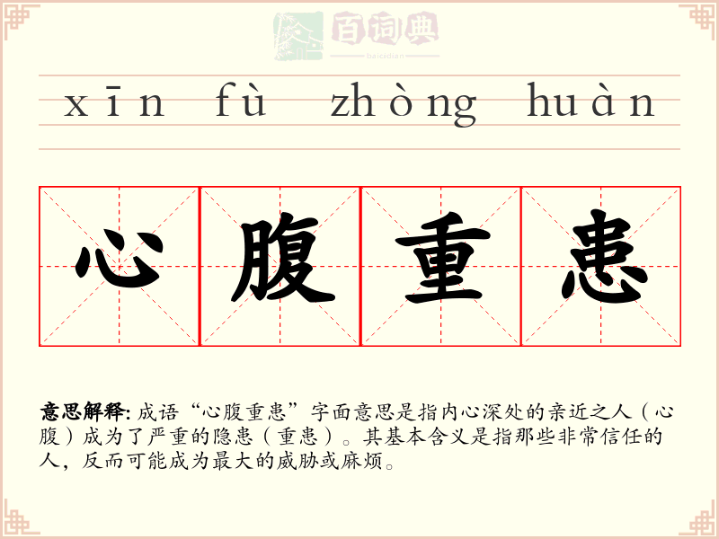 心腹重患