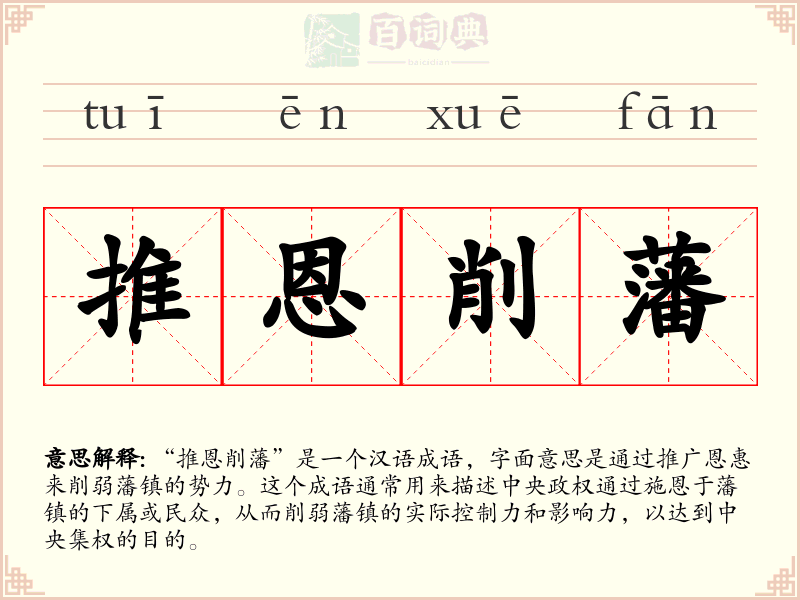 推恩削藩