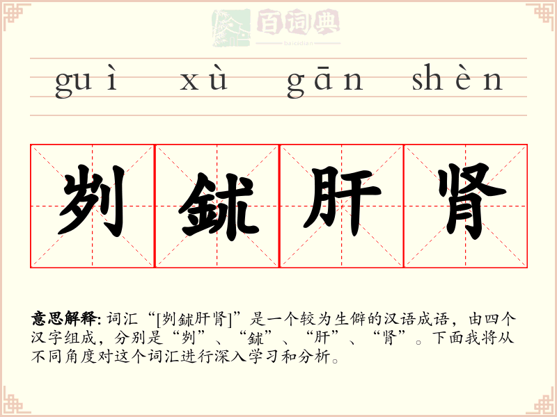刿鉥肝肾