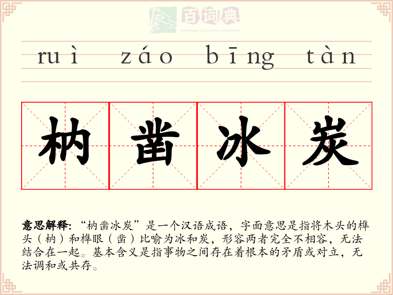 枘凿冰炭