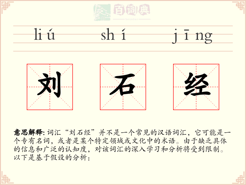 刘石经