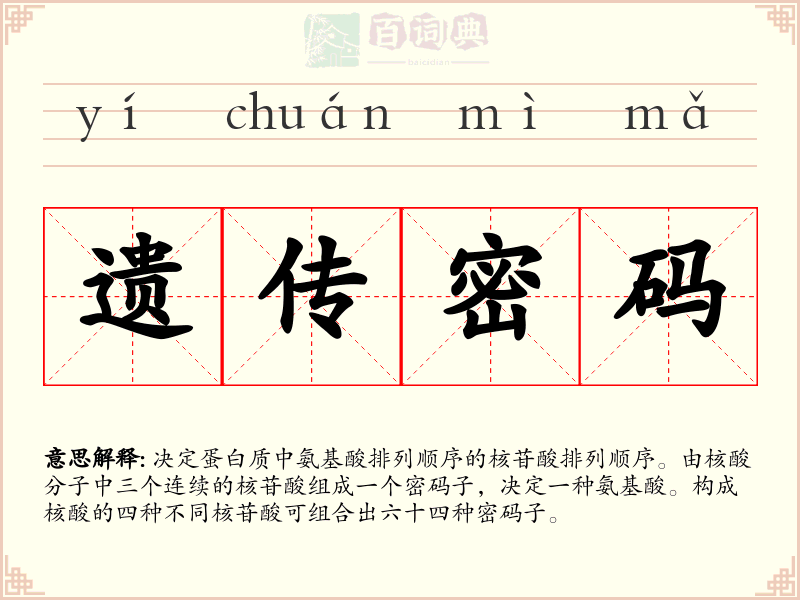 遗传密码