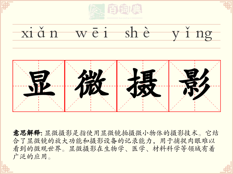 显微摄影