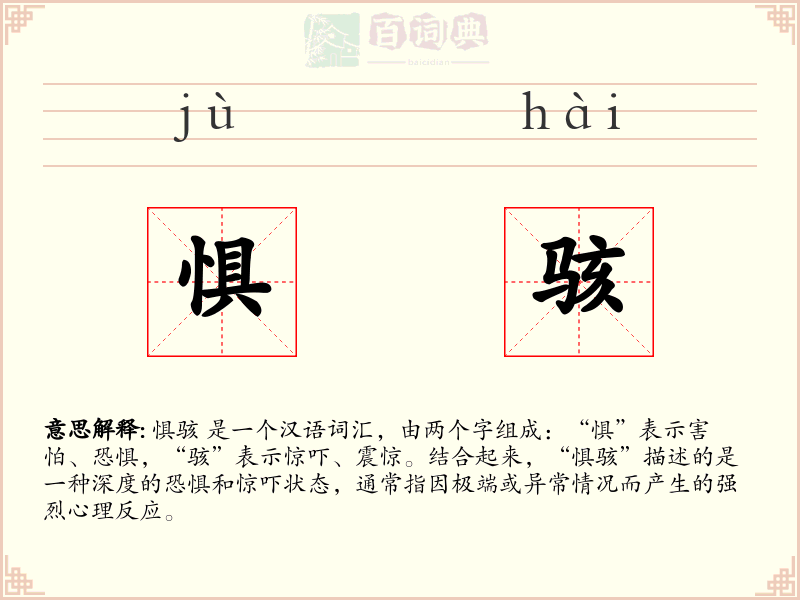 惧骇