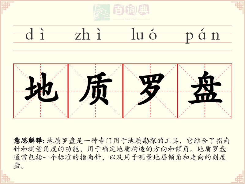 地质罗盘