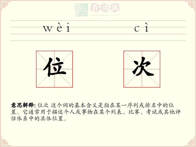 位次