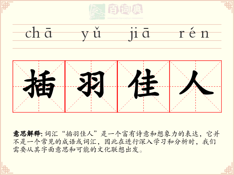 插羽佳人
