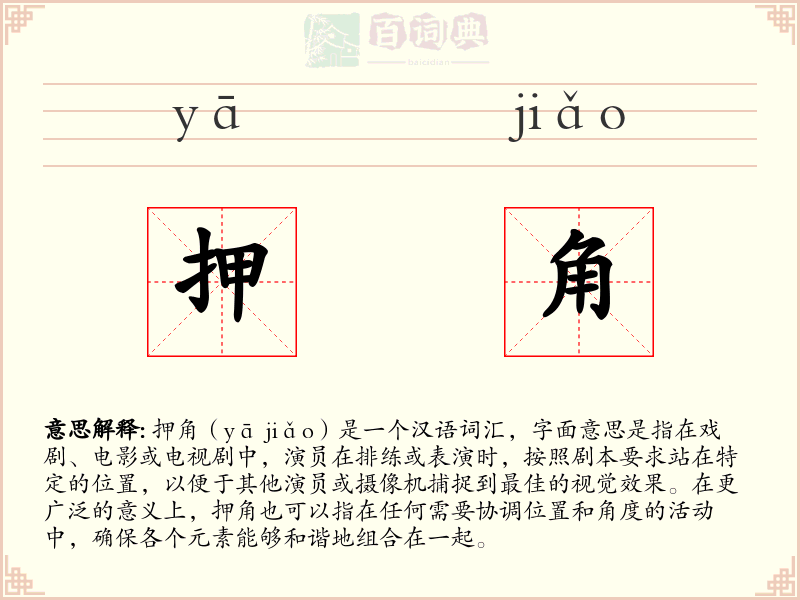 押角