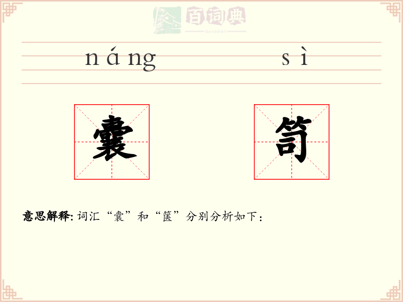 囊笥