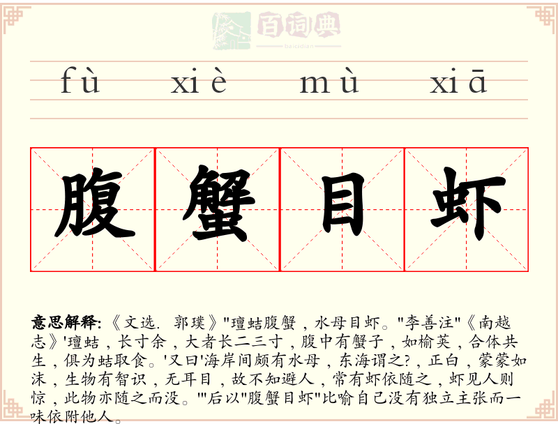 腹蟹目虾