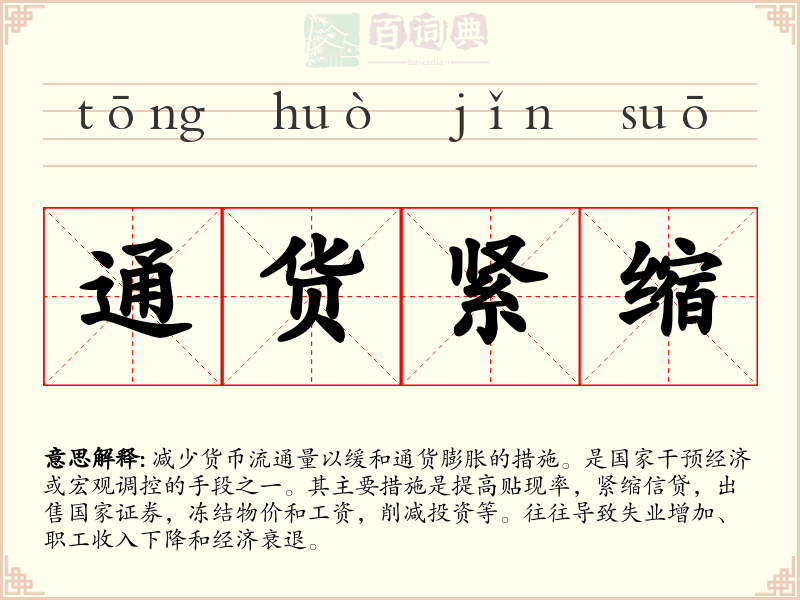通货紧缩