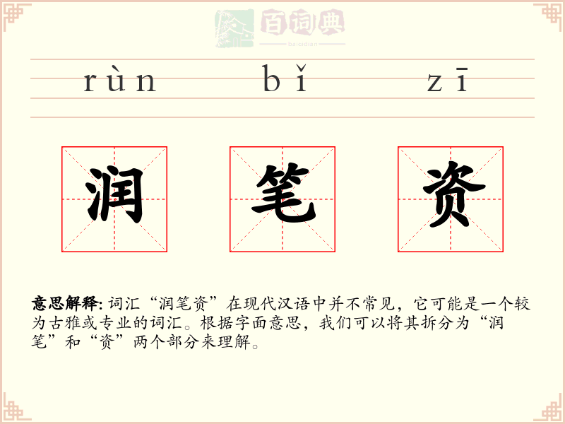 润笔资