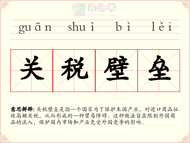 关税壁垒