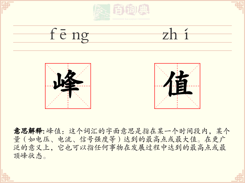 峰值