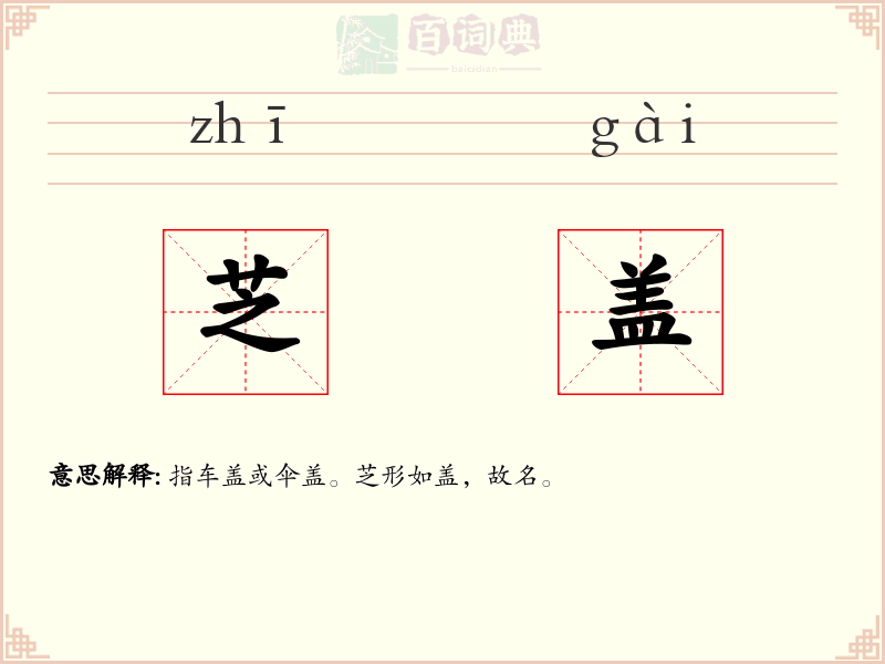 芝盖