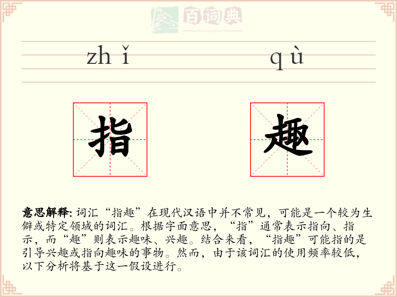 指趣