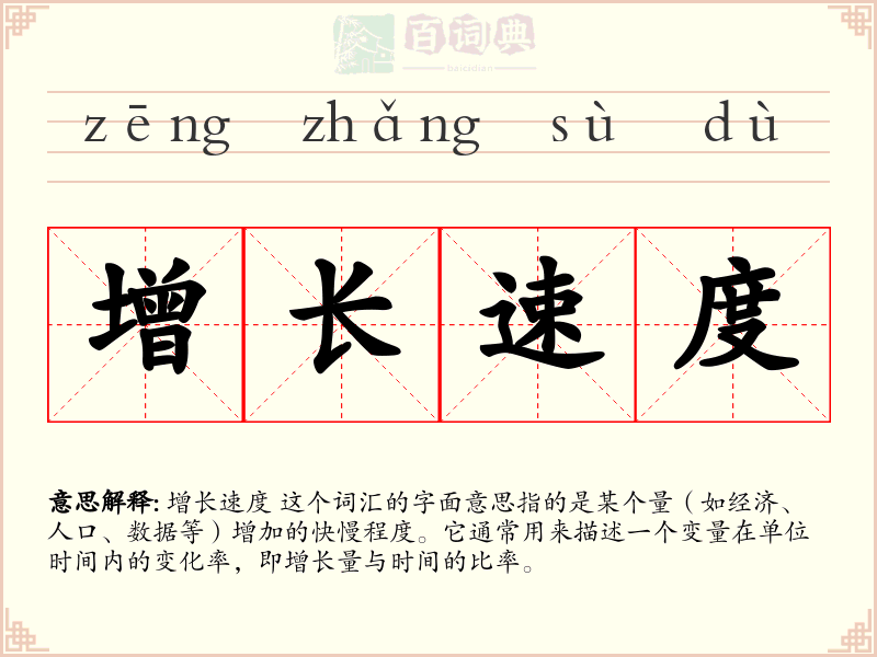 增长速度