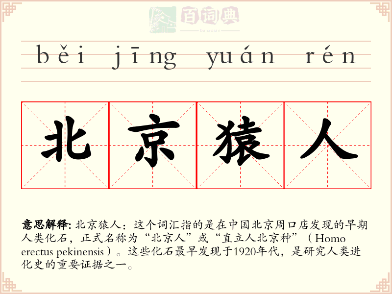 北京猿人