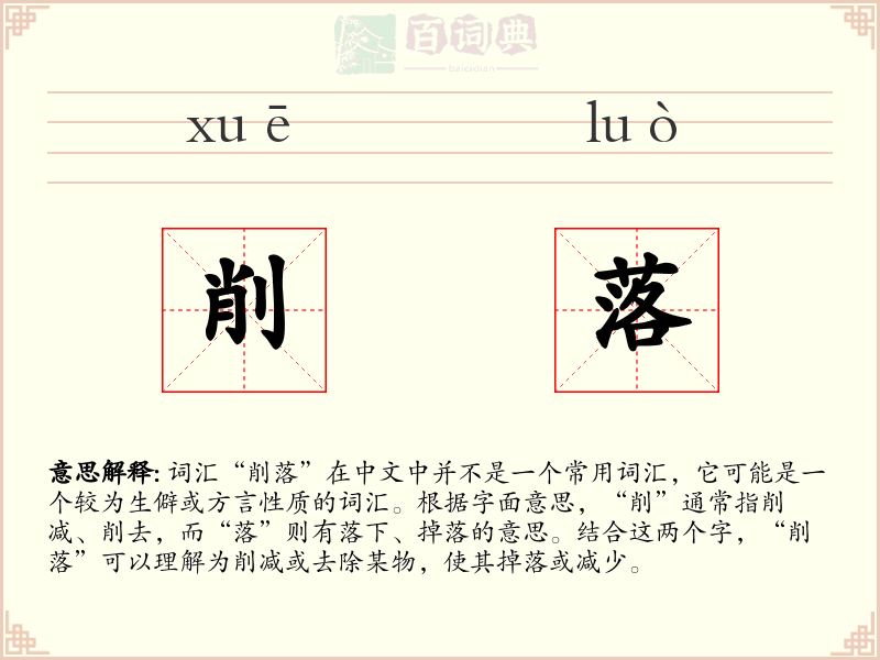 削落