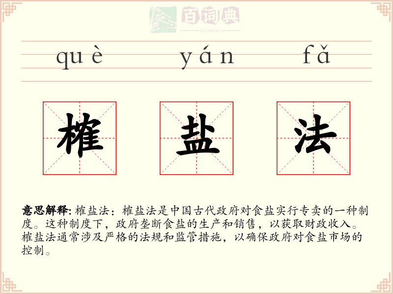 榷盐法