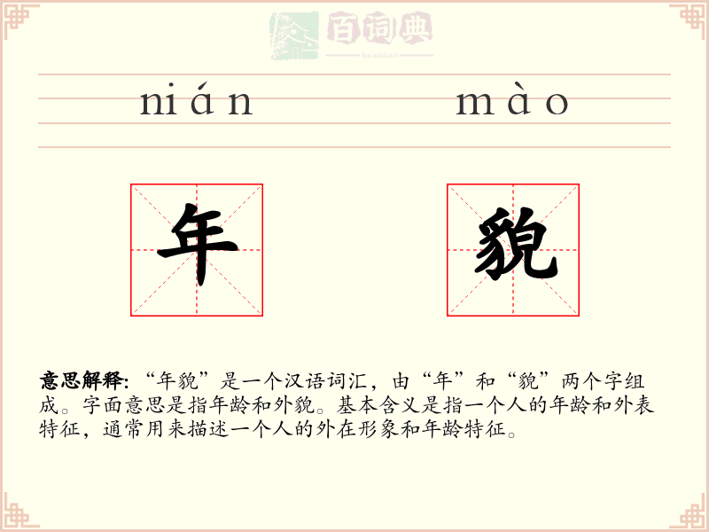年貌