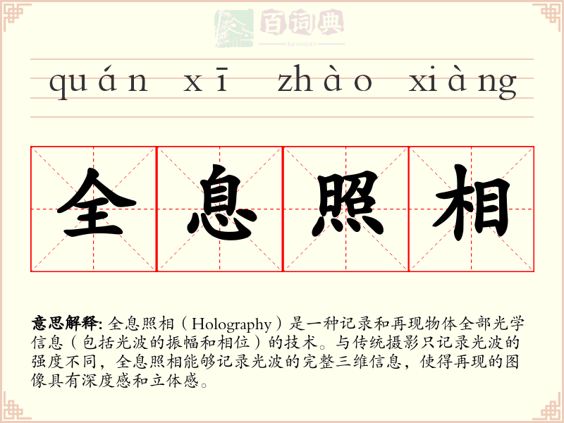 全息照相