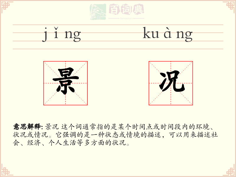 景况