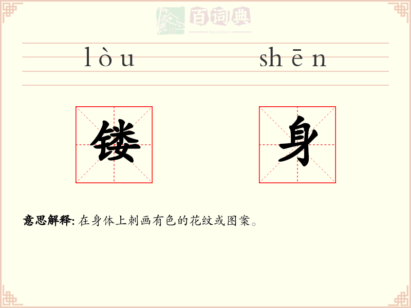 镂身