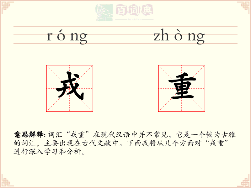 戎重