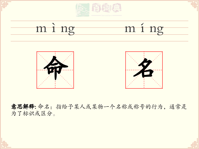 命名
