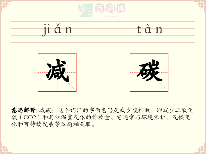 减碳