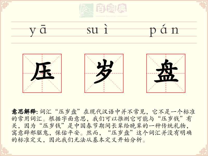 压岁盘