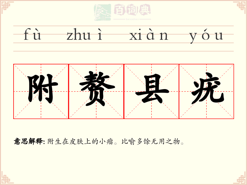 附赘县疣