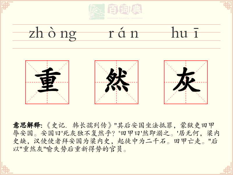 重然灰