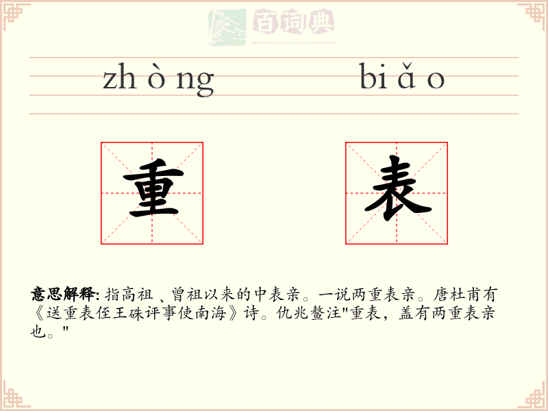 重表