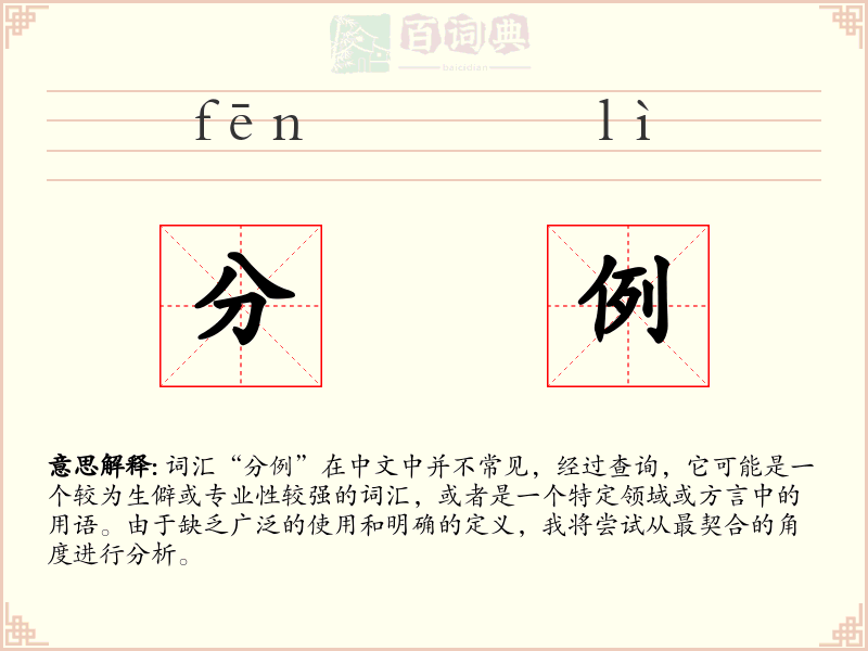 分例