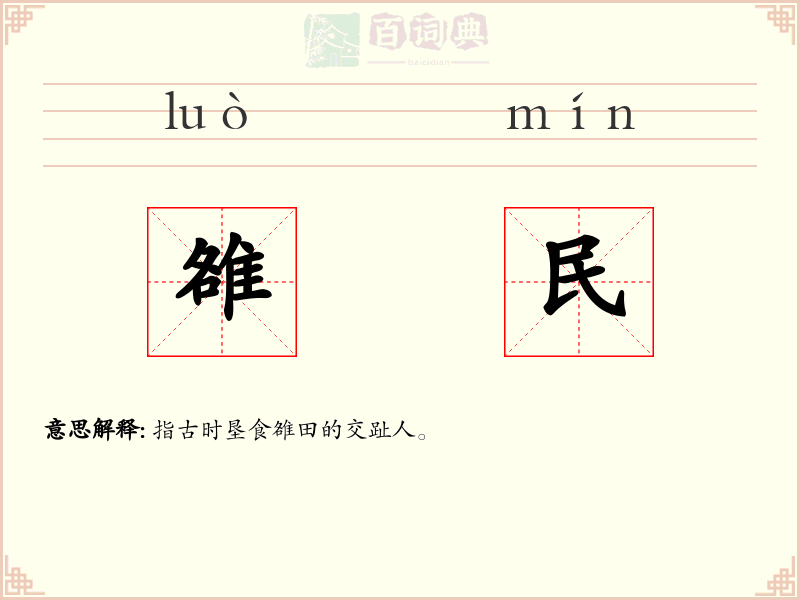 雒民